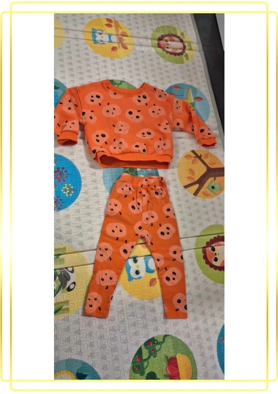 Ensemble citrouille 🎃 bebe fille – photo 2